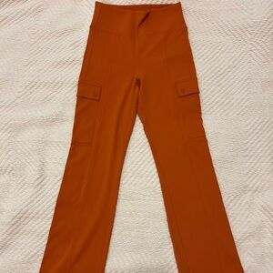 Orange Athleta Demanch Straight Cargo Pants Size XS (Never Worn)